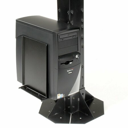 GLOBAL INDUSTRIAL Computer CPU/UPS/Power Supply Holder, Black 752148BK